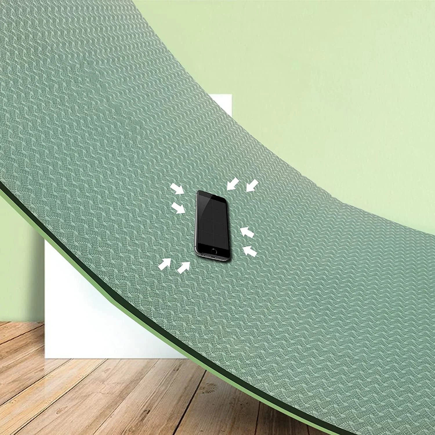 COCOBELA Yoga Mat 72 X 24'' Exercise Mats 8Mm TPE Non-Slip Extra Thick High-Density Eco Friendly for Yoga Workout Pilates Yoga Mats for Women & Men